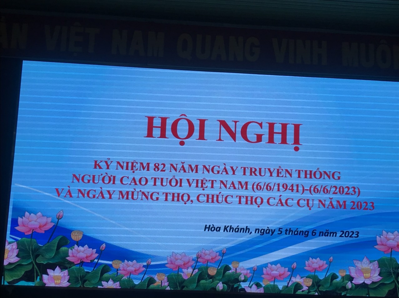 Lễ mừng thọ Người cao tuổi xã Hòa Khánh năm 2023